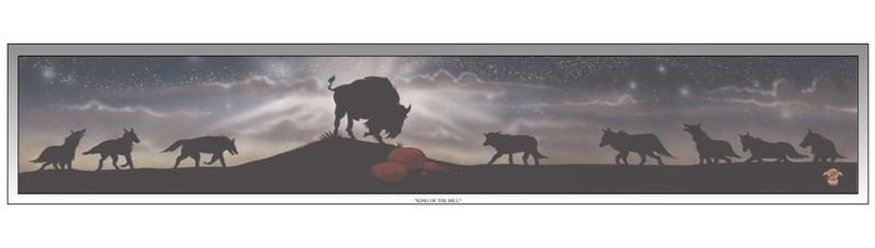 The buffalo’s chief enemy, other than man, was the wolf.  Buffalo were used to these predators, and a herd ordinarily showed little concern when wolves were around: because most buffalo were too strong or too wary to be singled out as easy prey. 